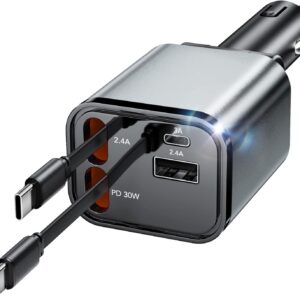 Chargeur USB Voiture Simple – Port unique 5V/2.4A – iPhone Samsung