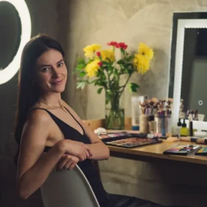 Miroir Maquillage LED Rechargeable USB-C Pliable Voyage Selfie